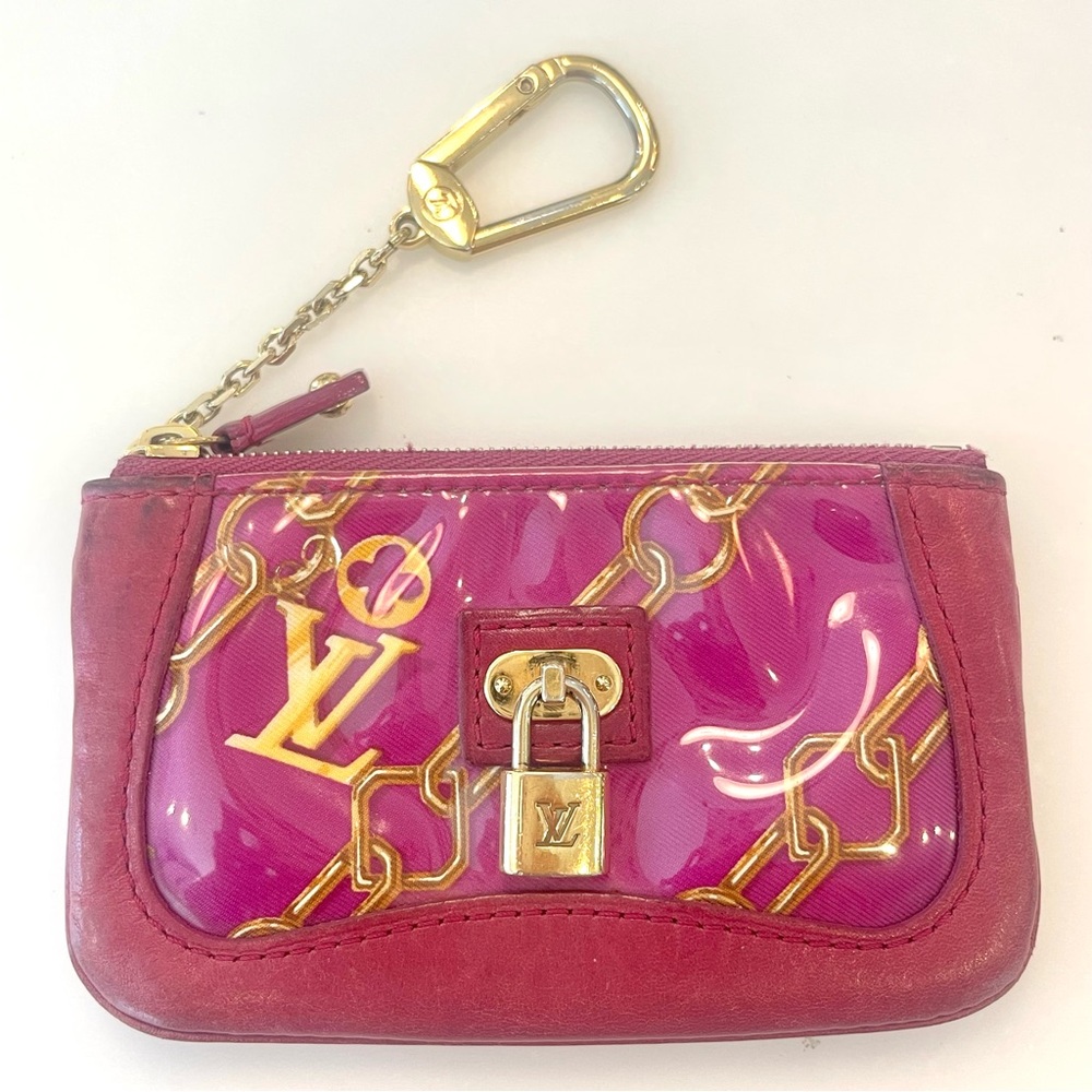 Louis Vuitton Pochette Clefs Monogram Charms Fuchsia 2006 Limited Edition